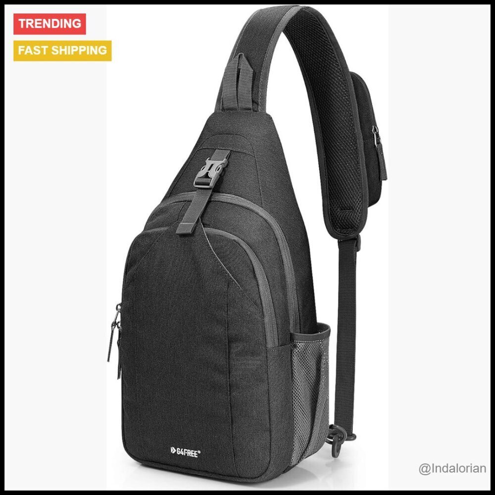 RFID Blocking Sling Backpack Crossbody Daypack Travel Hiking Water Resistant